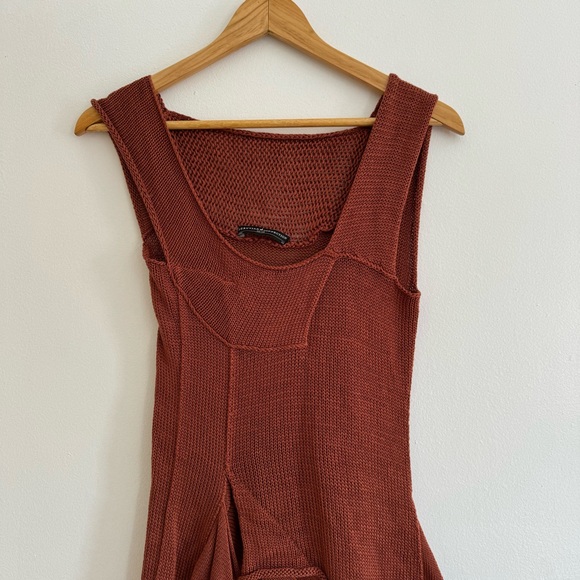 Peruvian Connection Women’s Dress Small Knit Brown Sleeveless - Picture 3 of 6